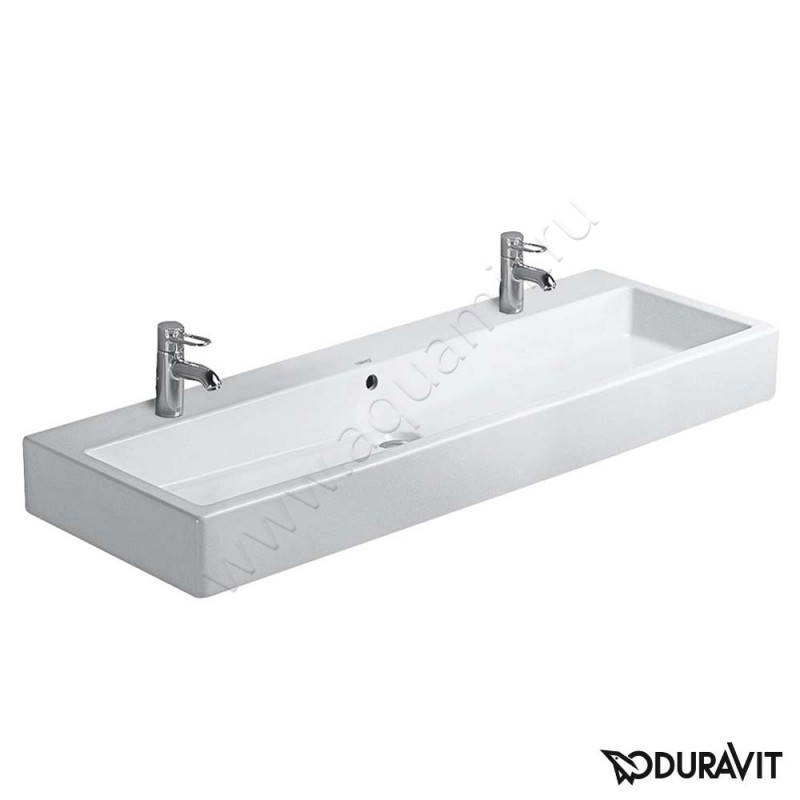 Двойная раковина Duravit Vero 120 см 0454120024 в интерьере