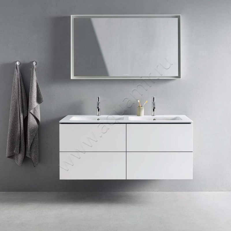 Двойная раковина Duravit ME by Starck 130 см 2336130000 в интерьере