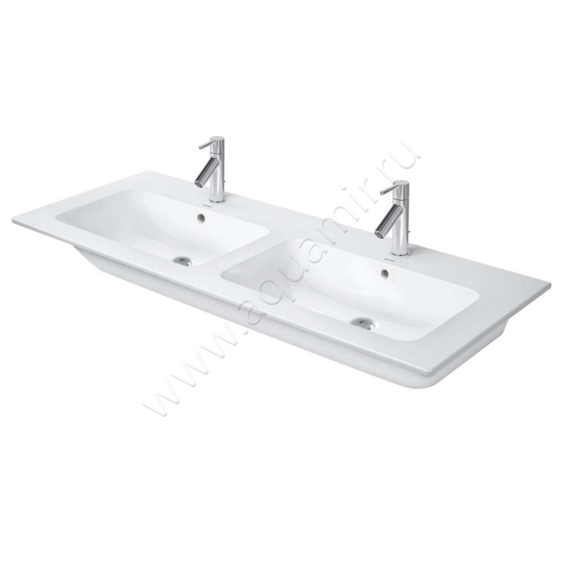 Двойная раковина Duravit ME by Starck 130 см 2336130000 в интерьере
