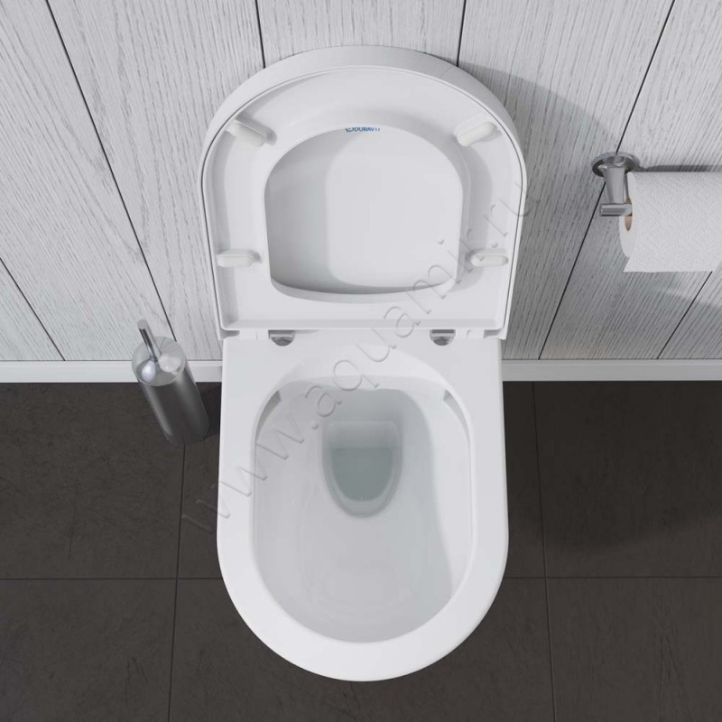 Унитаз подвесной Duravit Me By Starck 57 см, белый 2529090000 в интерьере