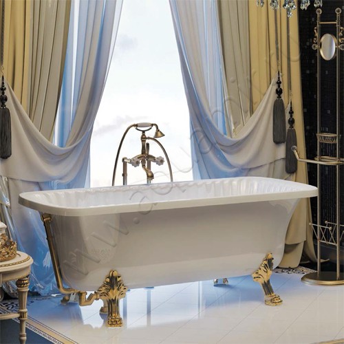 Ванна из литьевого мрамора Migliore Olivia 174x83 24394 в интерьере