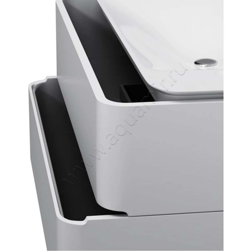 Тумба под раковину AM.PM Sensation 100 см, белый глянец M30FHX1002WG в интерьере