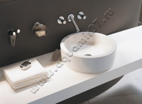 Раковина-чаша накладная Duravit Starck 1 46 см 0445460000 в интерьере