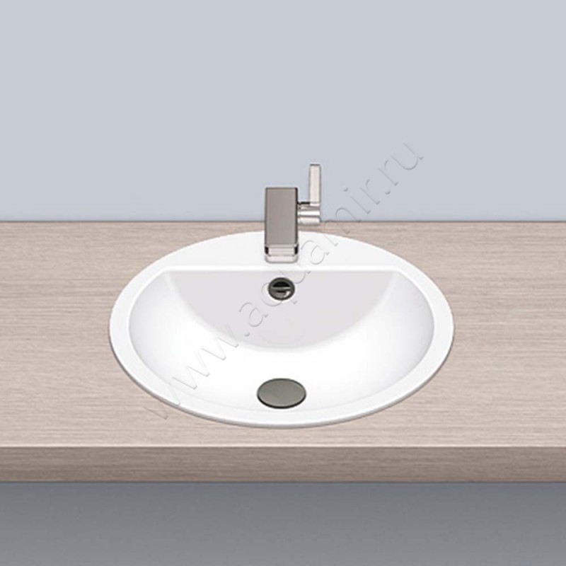 Раковина встраиваемая сверху на столешницу Alape EB.S 45 см 2406000000 в интерьере