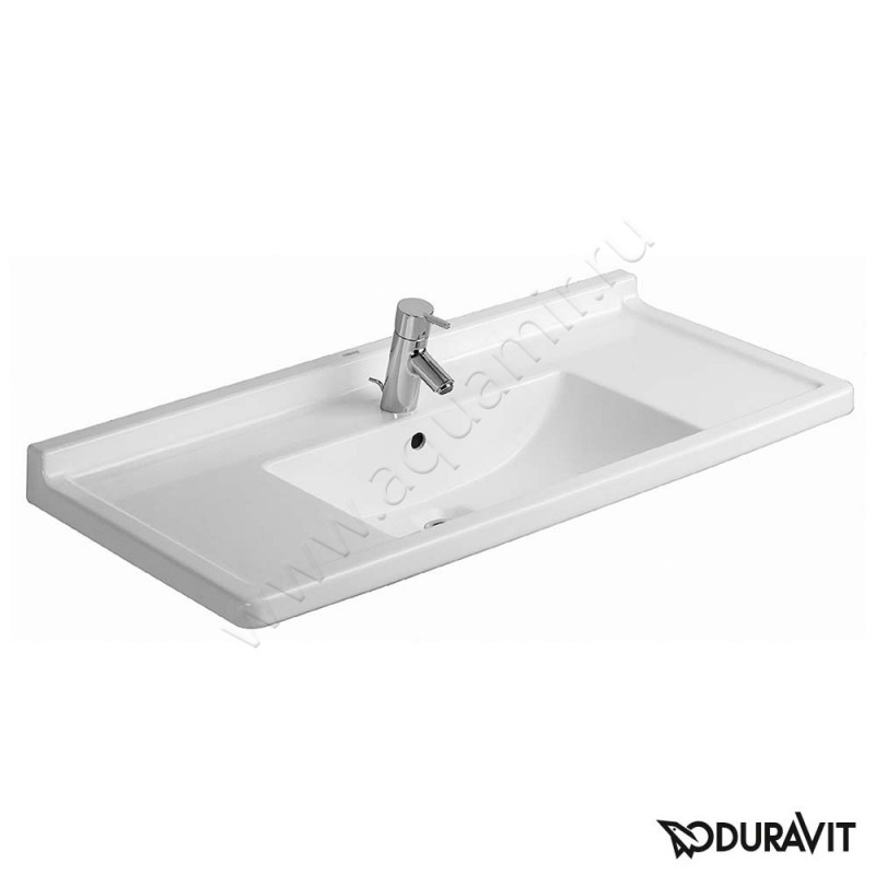 Раковина подвесная Duravit Starck 3 105 см 0304100000 в интерьере