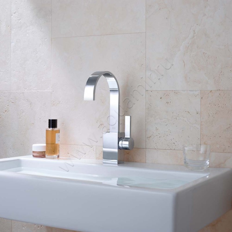 Смеситель для раковины Dornbracht МЕМ платина 3350078208 в интерьере