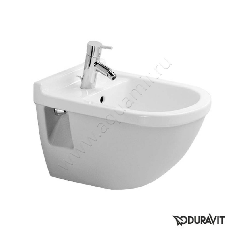 Биде подвесное Duravit Starck 3 2230150000 в интерьере