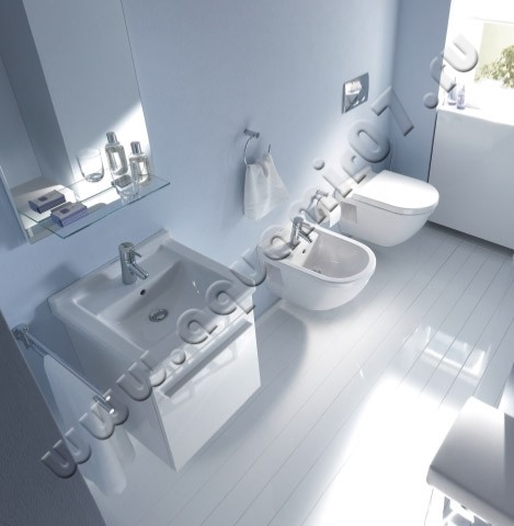 Биде подвесное Duravit Starck 3 2230150000 в интерьере
