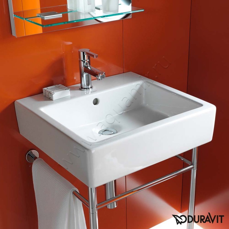 Рукомойник подвесной Duravit Vero 50 см 0454500000 в интерьере