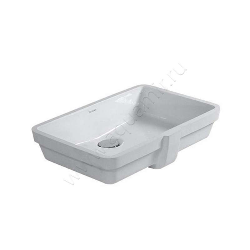 Раковина встраиваемая снизу под столешницу без отверстий Duravit Vero Air 48,5 см 0330480000 в интерьере