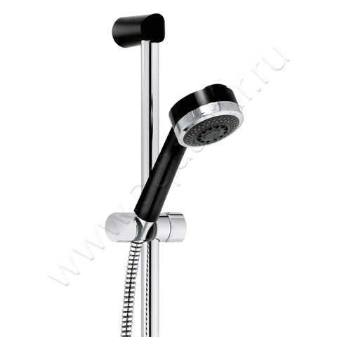 Душевой гарнитур Kludi ZENTA хром/черный 608408600 в интерьере