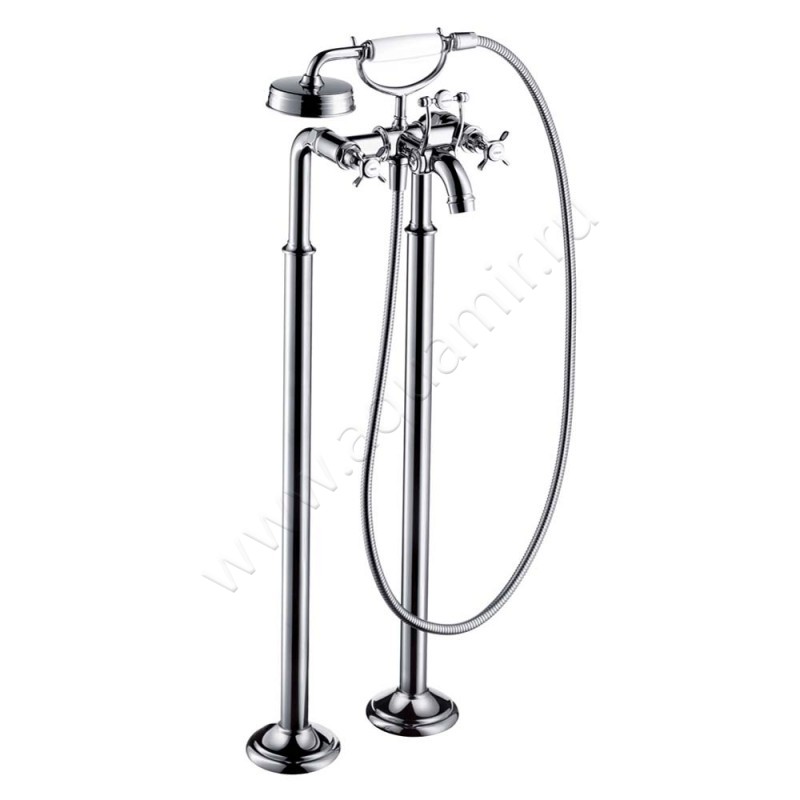 Напольный смеситель для ванны Hansgrohe Axor Montreux 16547000 в интерьере