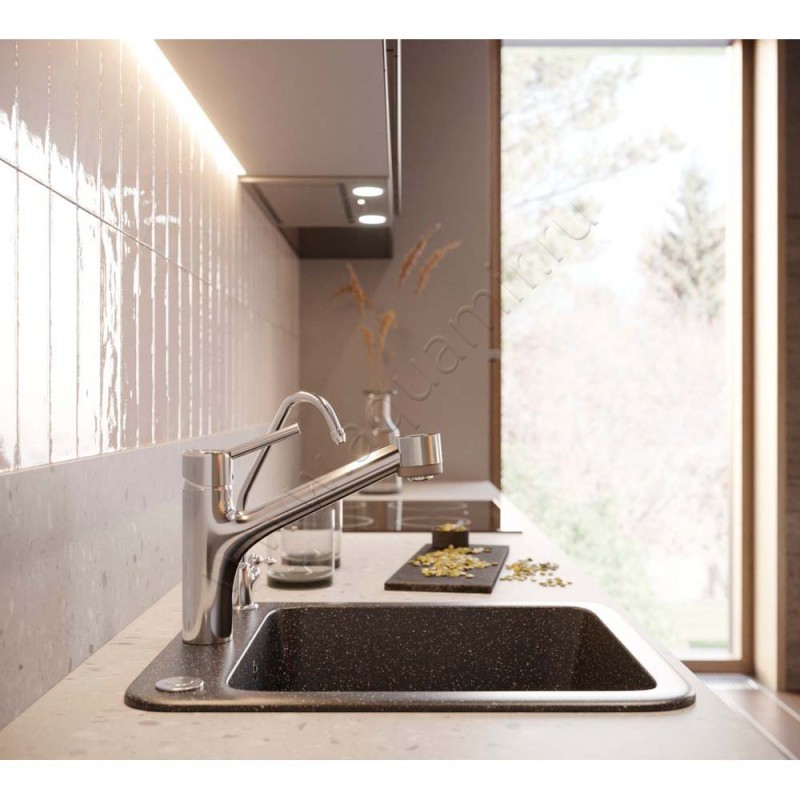 Однорычажный смеситель для кухни Hansgrohe Talis M52 хром 32841000 в интерьере