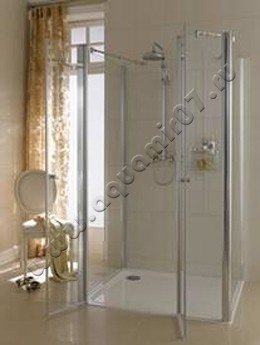 Стальной душевой поддон Kaldewei SuperPlan 100x90 430400010001 в интерьере