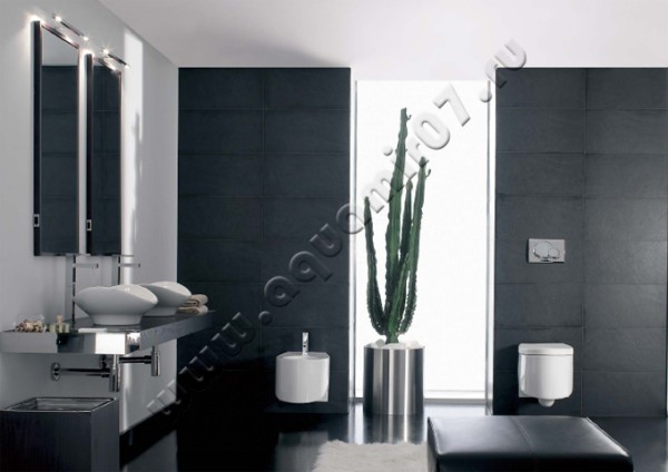 Раковина-чаша накладная Scarabeo Zefiro 69 см 8206 в интерьере