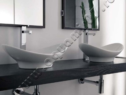 Раковина-чаша накладная Scarabeo Zefiro 69 см 8206 в интерьере