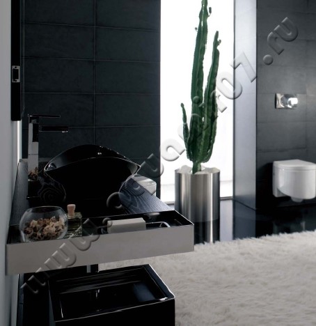 Раковина-чаша накладная Scarabeo Zefiro 69 см 8206 в интерьере