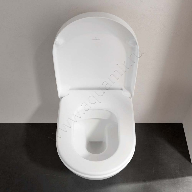 Унитаз подвесной Villeroy & Boch Subway 2.0 56 см, безободковый, белый 5614A1R1 в интерьере