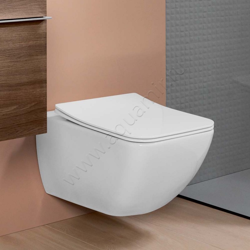 Унитаз подвесной Villeroy & Boch VENTICELLO 56 см, безободковый, белый 4611R0R1 в интерьере