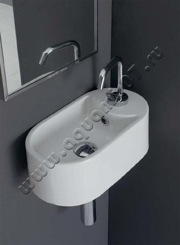 Рукомойник подвесной Scarabeo Seventy 41 см 8093B в интерьере