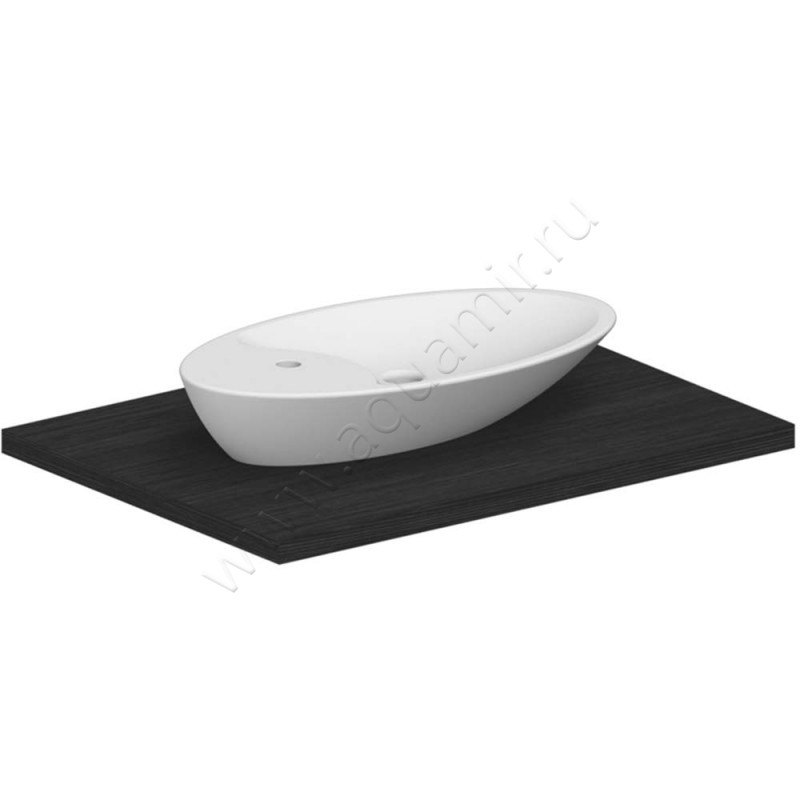 Раковина-чаша накладная с отверстием под смеситель Scarabeo Shape 70 см 8097 в интерьере