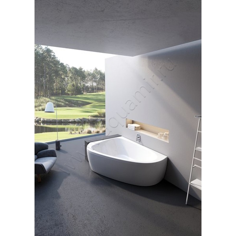 Акриловая ванна Ravak LoveStory II 196x139 угловая C761000000 в интерьере