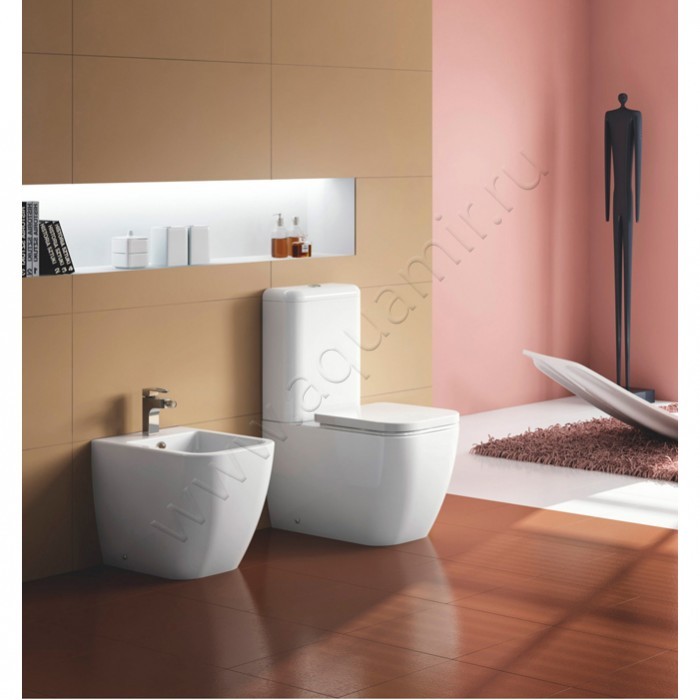 Унитаз напольный BelBagno ALPINA 65,5 см, белый BB10100CP в интерьере