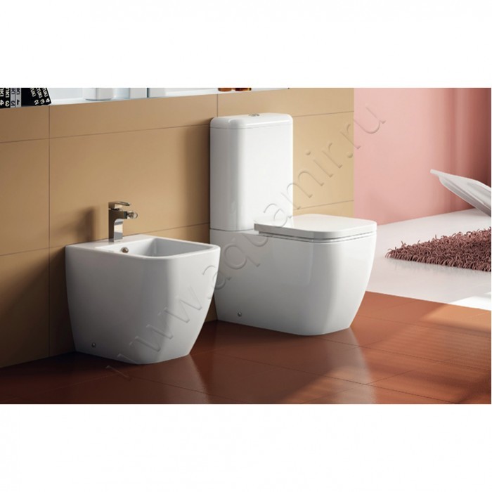 Унитаз напольный BelBagno ALPINA 65,5 см, белый BB10100CP в интерьере