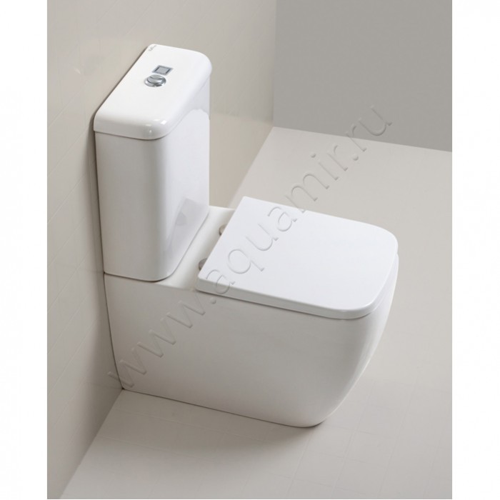 Унитаз напольный BelBagno ALPINA 65,5 см, белый BB10100CP в интерьере