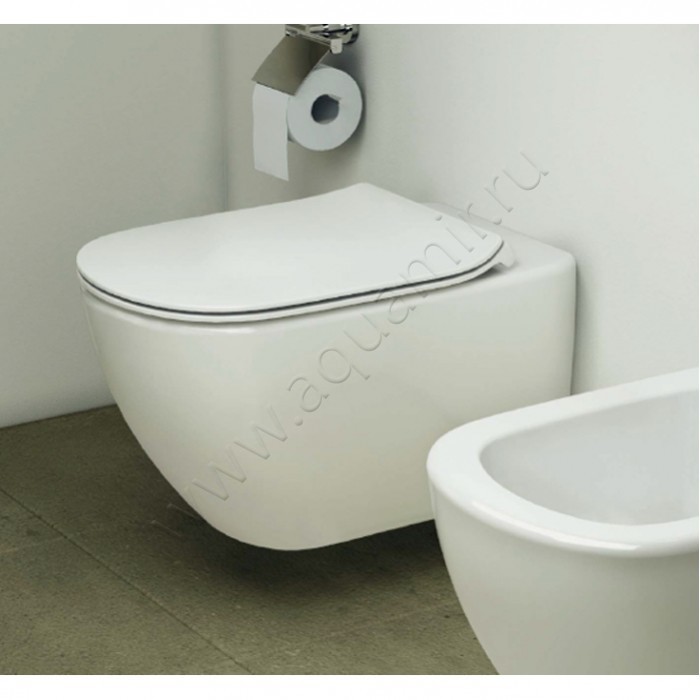 Унитаз подвесной Ideal Standard TESI 53,5 см, безободковый, белый T007901 в интерьере