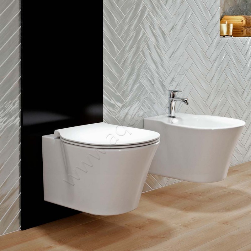 Унитаз подвесной Ideal Standard CONNECT AIR 54 см, белый E005401 в интерьере