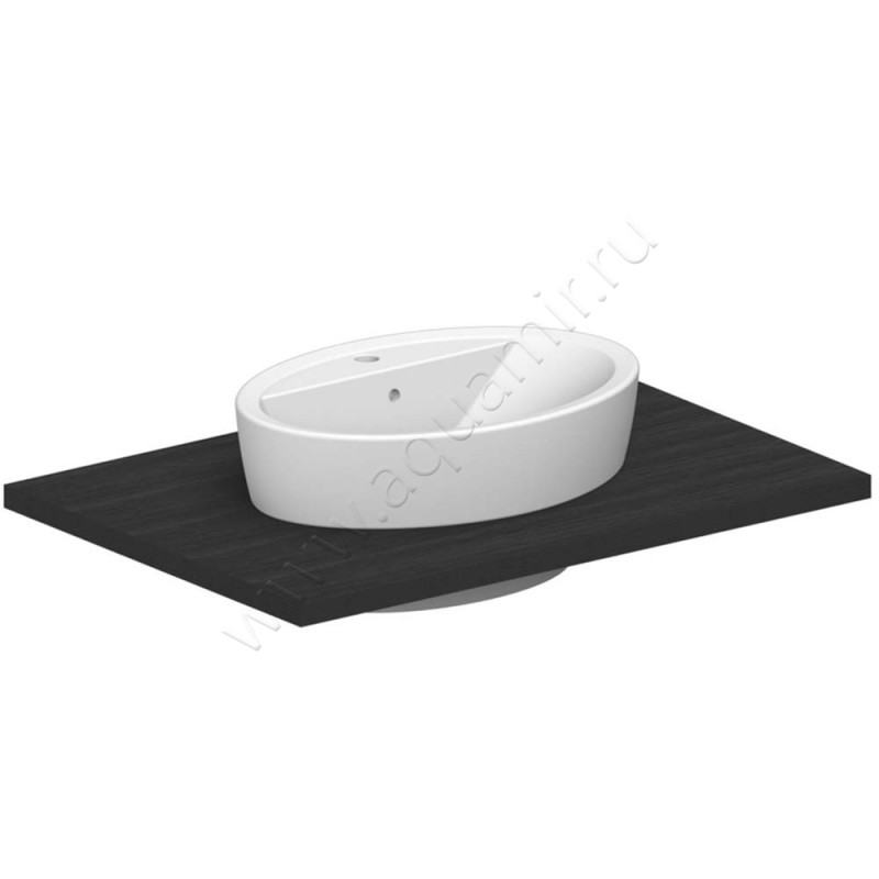 Раковина встраиваемая сверху на столешницу Scarabeo Matty 67 см 8056AR в интерьере