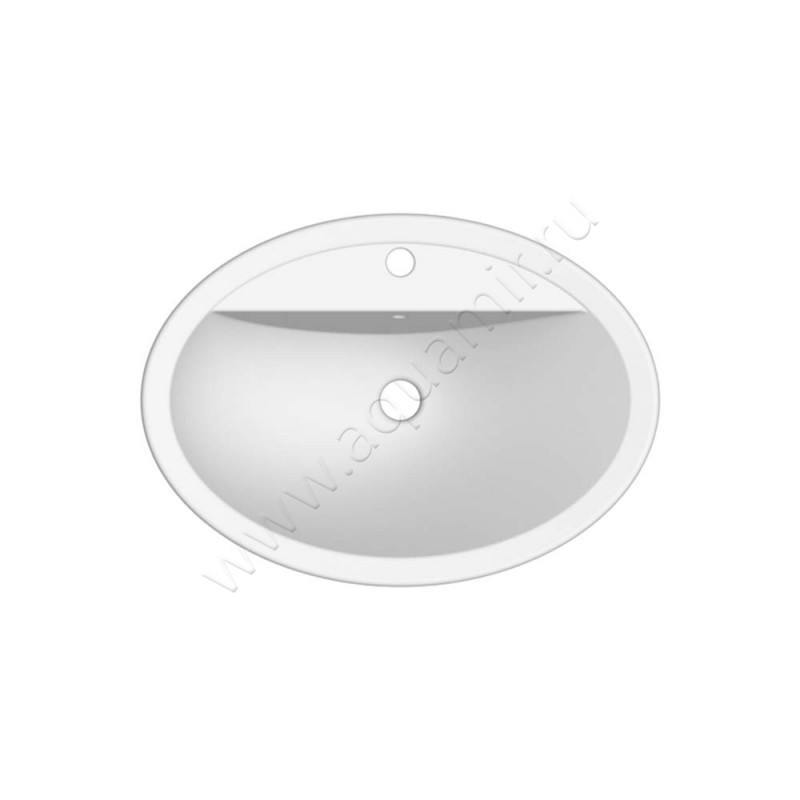 Раковина встраиваемая сверху на столешницу Scarabeo Matty 67 см 8056AR в интерьере