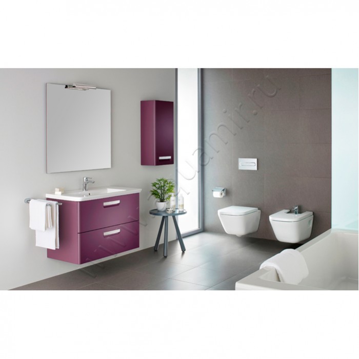 Унитаз подвесной Roca THE GAP 54 см, безободковый, белый 734647L000 в интерьере