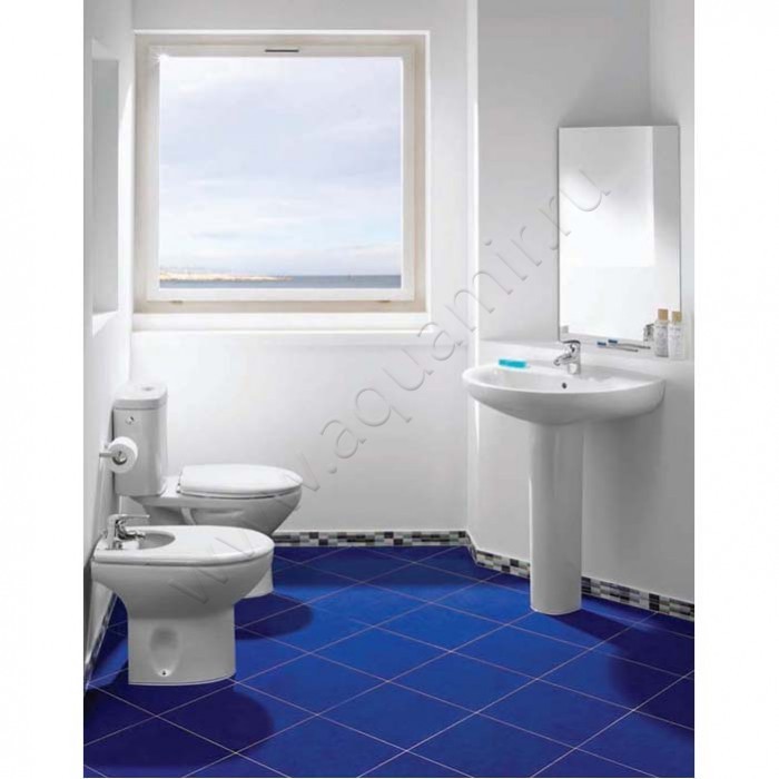 Унитаз напольный Roca VICTORIA 66,5 см, белый 7342399000 в интерьере