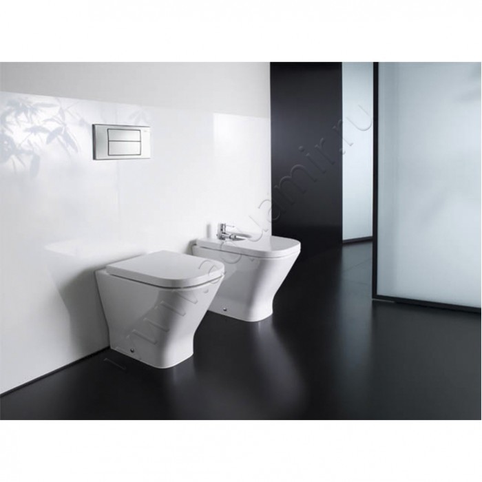 Унитаз приставной Roca THE GAP 54 см, белый 7347477000 в интерьере