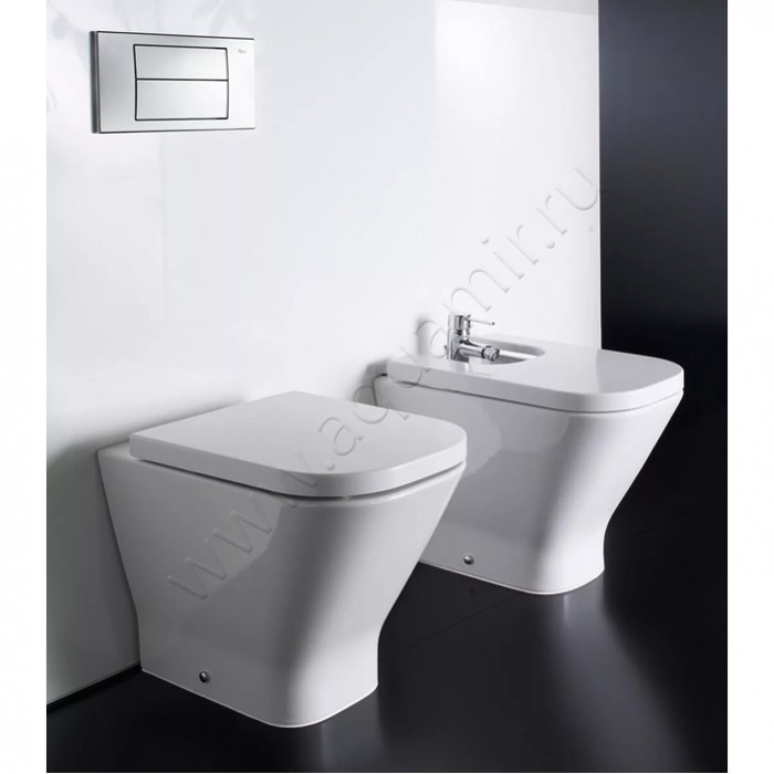 Унитаз приставной Roca THE GAP 54 см, белый 7347477000 в интерьере