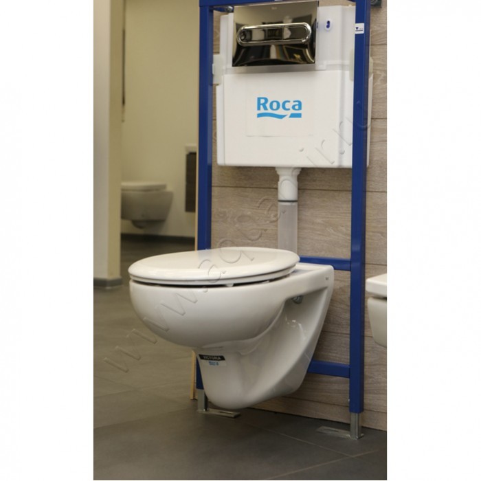 Унитаз подвесной Roca VICTORIA 52,5 см, белый 734630300R в интерьере
