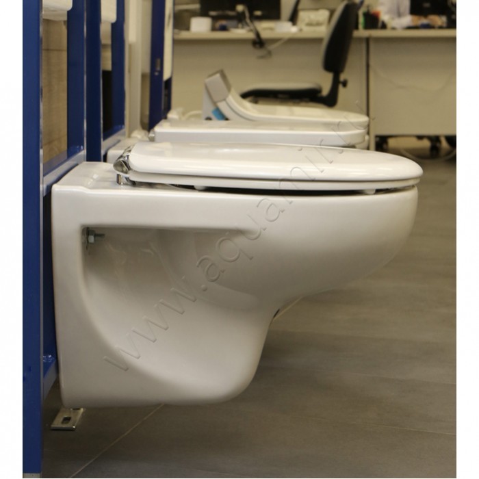 Унитаз подвесной Roca VICTORIA 52,5 см, белый 734630300R в интерьере