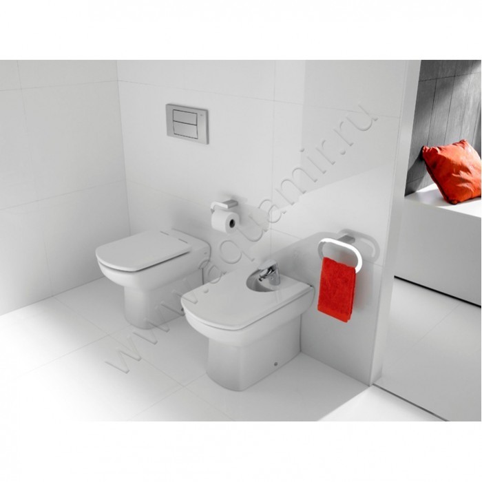 Унитаз приставной Roca DAMA SENSO 55,5 см, белый 7347517000 в интерьере