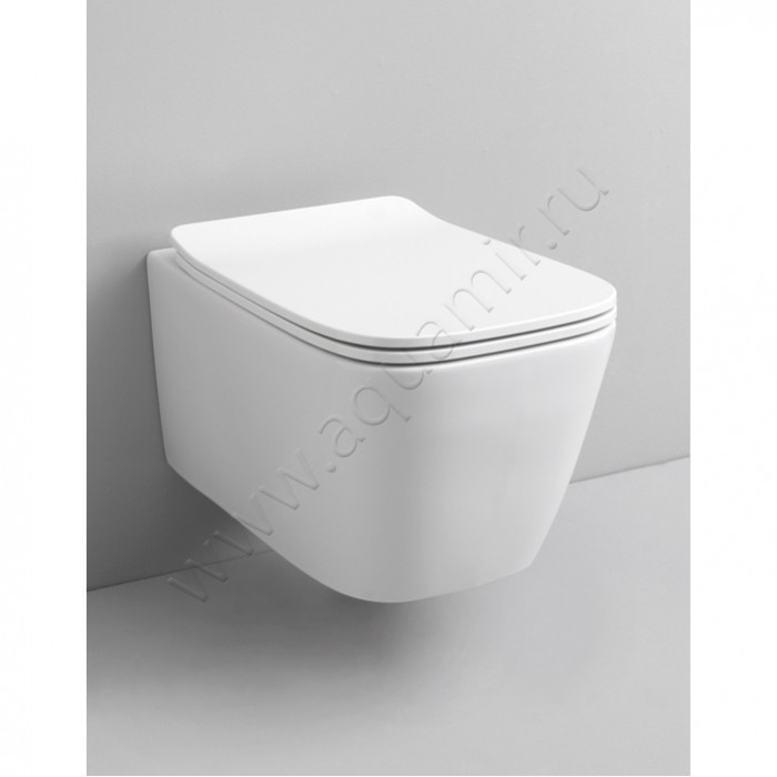Унитаз подвесной ArtCeram A16 52 см, безободковый, белый ASV0030100 в интерьере