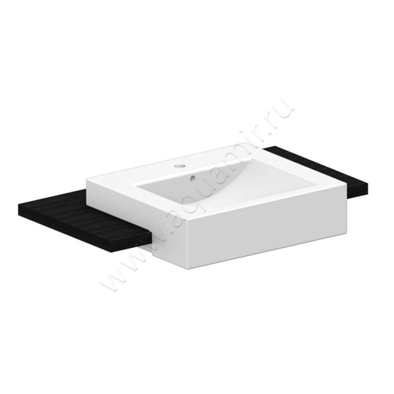 Раковина полувстраиваемая Scarabeo Square 50 см 8025D в интерьере