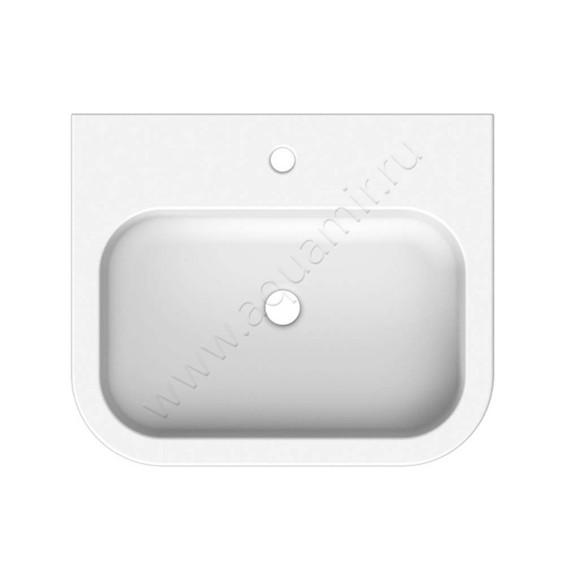 Раковина-чаша накладная с отверстием под смеситель Scarabeo Next 60 см 8308 в интерьере