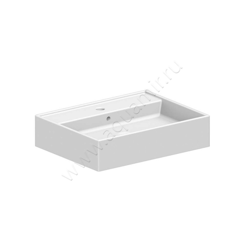 Раковина-чаша накладная с отверстием под смеситель Scarabeo Teorema 60 см 8031R60 в интерьере