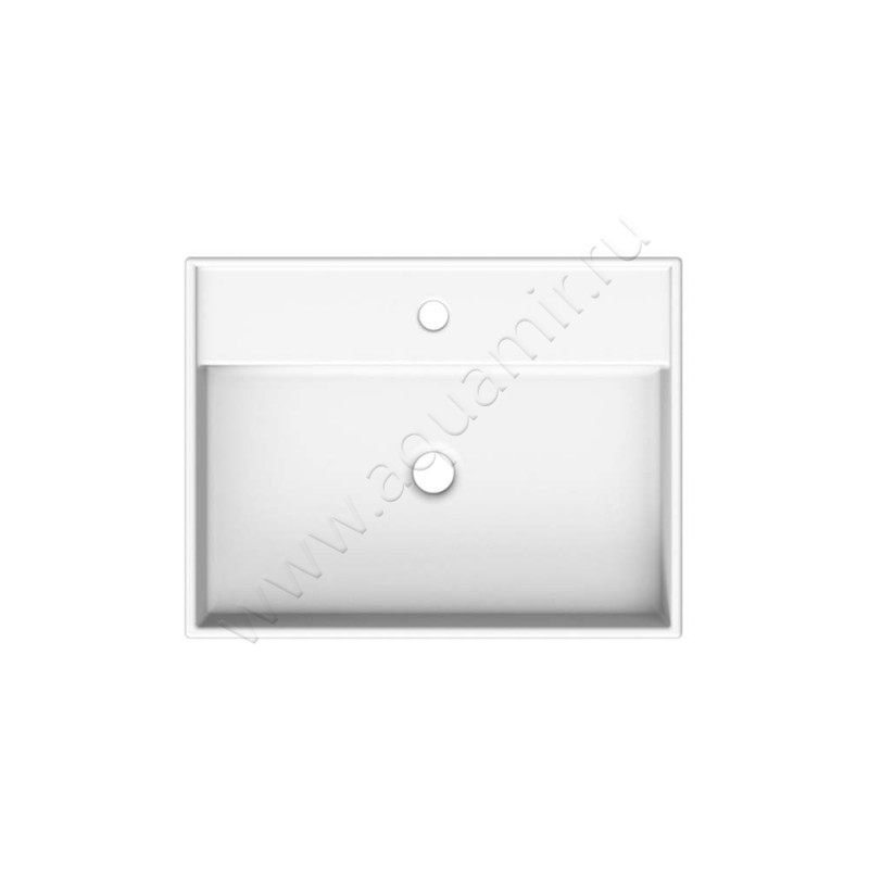 Раковина-чаша накладная с отверстием под смеситель Scarabeo Teorema 60 см 8031R60 в интерьере