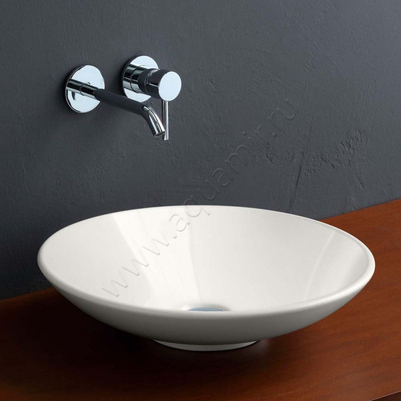 Раковина-чаша накладная Scarabeo Cup 46 см 8044 в интерьере