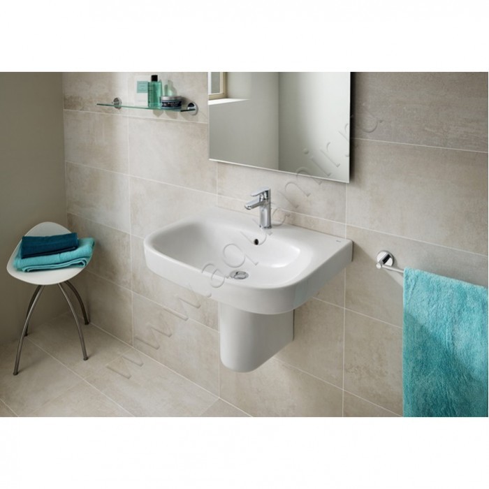 Раковина подвесная Roca Debba 60 см 732799400Y в интерьере