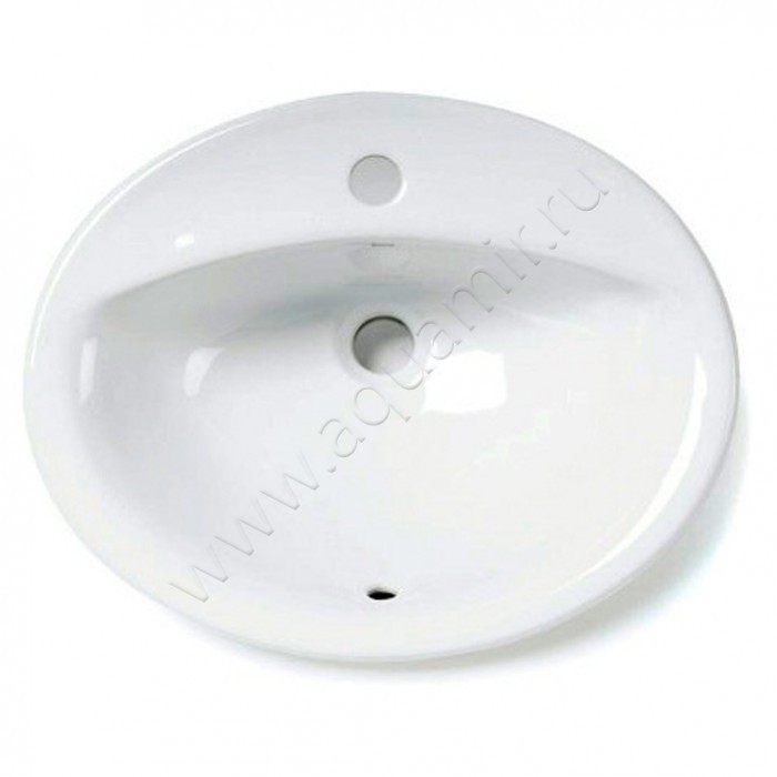 Раковина встраиваемая сверху на столешницу Roca Rodeo 52 см 7327866000 в интерьере