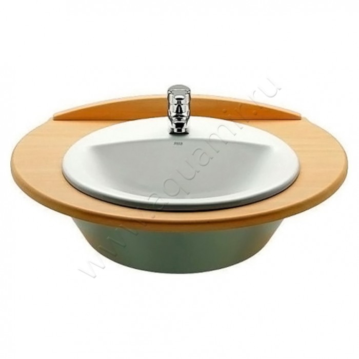 Раковина встраиваемая сверху на столешницу Roca Rodeo 52 см 7327866000 в интерьере