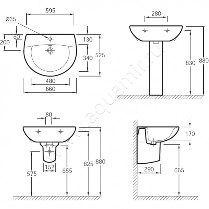 Раковина подвесная Jacob Delafon Patio E1998G00 в интерьере
